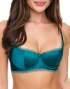 Adore Me Elsie Contour Balconette Bra In Dark Blue