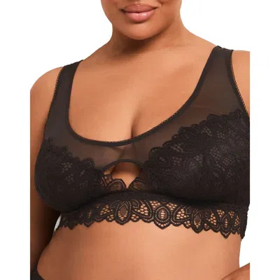 Adore Me Elska Unlined Bralette Bra In Black