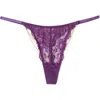 Adore Me Elyza Thong Panties In Dark Purple