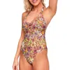 Adore Me Emery Women's Swimwear One-piece In Floral Brown