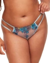 Adore Me Emilie Brazilian Panties In Floral Blue