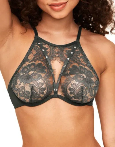 Adore Me Emmeline Unlined Plunge Bra In Dark Grey