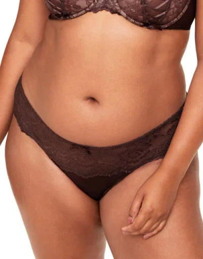 Adore Me Enny Bikini Panties In Dark Brown
