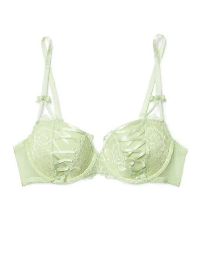 Adore Me Enny Contour Balconette Bra In Green