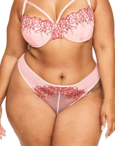 Adore Me Erica Thong Panties In Light Pink