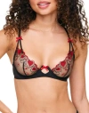 Adore Me Esmay Unlined Plunge Bra In Black