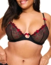 Adore Me Esmay Unlined Plunge Bra In Black