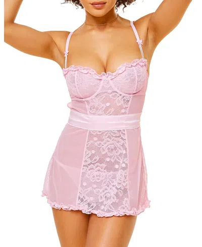 Adore Me Etty Women's Babydoll & G-string Set Lingerie