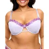 Adore Me Eva Push Up Balconette Bra In Medium Purple
