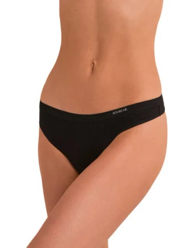Adore Me Ezra Thong Panties In Black