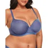 Adore Me Fallon Contour Full Coverage Bra In Dark Blue