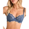 Adore Me Farrah Unlined Full Coverage Bra In Blue