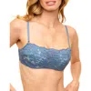 Adore Me Georgianna Push Up Balconette Bra In Dark Blue