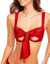 Adore Me Gynger Unlined Quarter Cup Bra In Dark Red