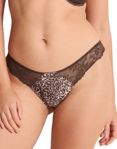 Adore Me Haley Thong Panties In Brown
