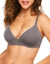 Adore Me Harlowe Contour Plunge Bra In Dark Grey