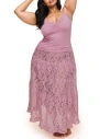 Adore Me Isadora Cami And Skirt Set In Medium Purple