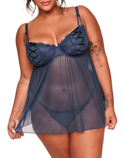 Adore Me Ismelka G-string Panties In Dark Blue