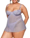 Adore Me Ismelka Unlined Babydoll Lingerie In Multi