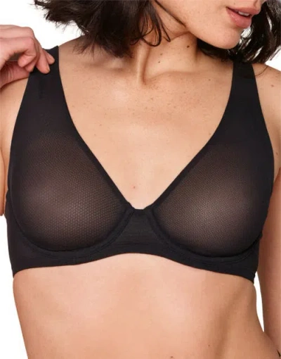 Adore Me Ivy Unlined Triangle Bra In Black