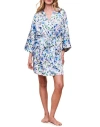 Adore Me Izabella Kimono Robe In Floral White