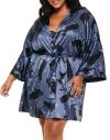 Adore Me Izabella Robe In Convo Blue