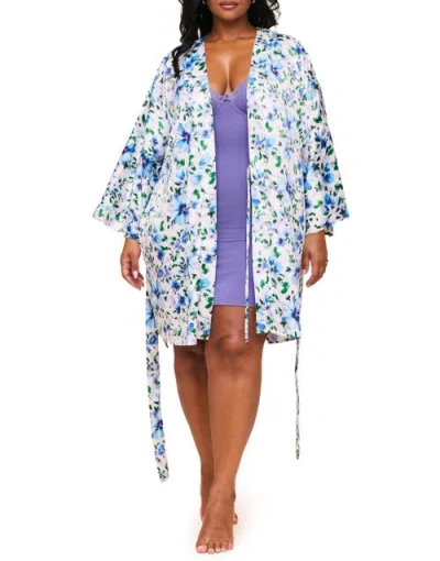 Adore Me Izabella Robe In Floral White