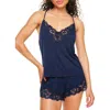 Adore Me Jacky Women's Pajama Cami & Shorts Set In Dark Blue