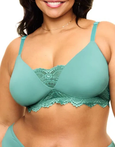 Adore Me Jainey Contour Plunge Bra In Green