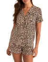 Adore Me Jane Pajama Shirt & Shorts Set In Animal Print