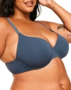 Adore Me Janelle Contour Demi Bra In Dark Blue