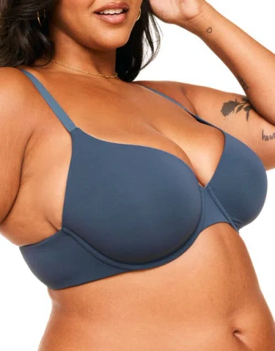 Adore Me Janelle Contour Demi Bra In Dark Blue