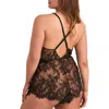 Adore Me Jasmin Romper Lingerie In Black