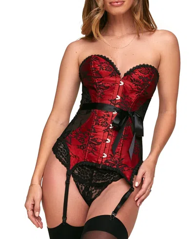 ADORE ME JASMINE WOMEN'S BONED CORSET & THONG SET