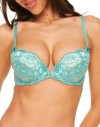 Adore Me Jaya Push Up Plunge Bra In Medium Green