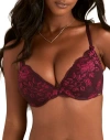Adore Me Jaya Push Up Plunge Bra In Purple