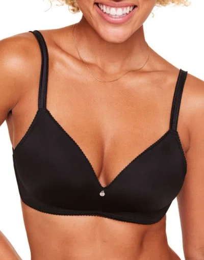 Adore Me Jeannette Push Up Demi Bra In Black
