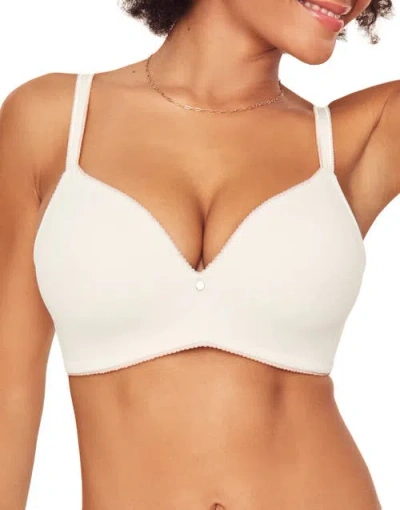 Adore Me Jeannette Push Up Demi Bra In White