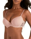 Adore Me Jennakate Push Up Demi Bra In Pink