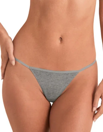 Adore Me Jersey G-string Panties In Gray
