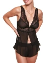 Adore Me Jocie Camisole & Shorts Set Lingerie In Black