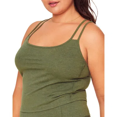 Adore Me Jovie Cotton Lounge Tank In Green