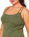 Adore Me Jovie Cotton Lounge Tank In Green