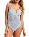 Adore Me Julianna Bodysuit Lingerie In Light Blue