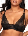 Adore Me Kaia Unlined Quarter Cup Bra In Black