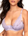 Adore Me Kaia Unlined Quarter Cup Bra In Medium Purple
