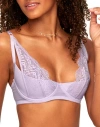 Adore Me Kaia Unlined Quarter Cup Bra In Medium Purple