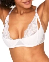 Adore Me Kaia Unlined Quarter Cup Bra In White