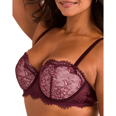Adore Me Karah Push Up Balconette Bra In Purple