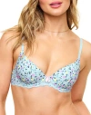 Adore Me Kati Contour Demi Bra In Ditsy Blue
